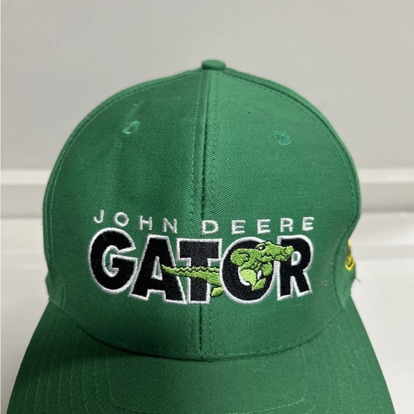 Y2K John Deere Gator Cyrk Snapback Hat Cap Farm Outdoors Men’s Embroidered VTG - Picture 2 of 10